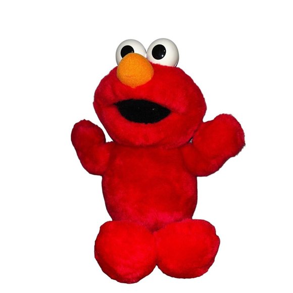 1995 TICKLE ME ELMO Plush Stuffed Talking Toy Doll TYCO Jim Henson Sesame Street - Picture 2 of 12